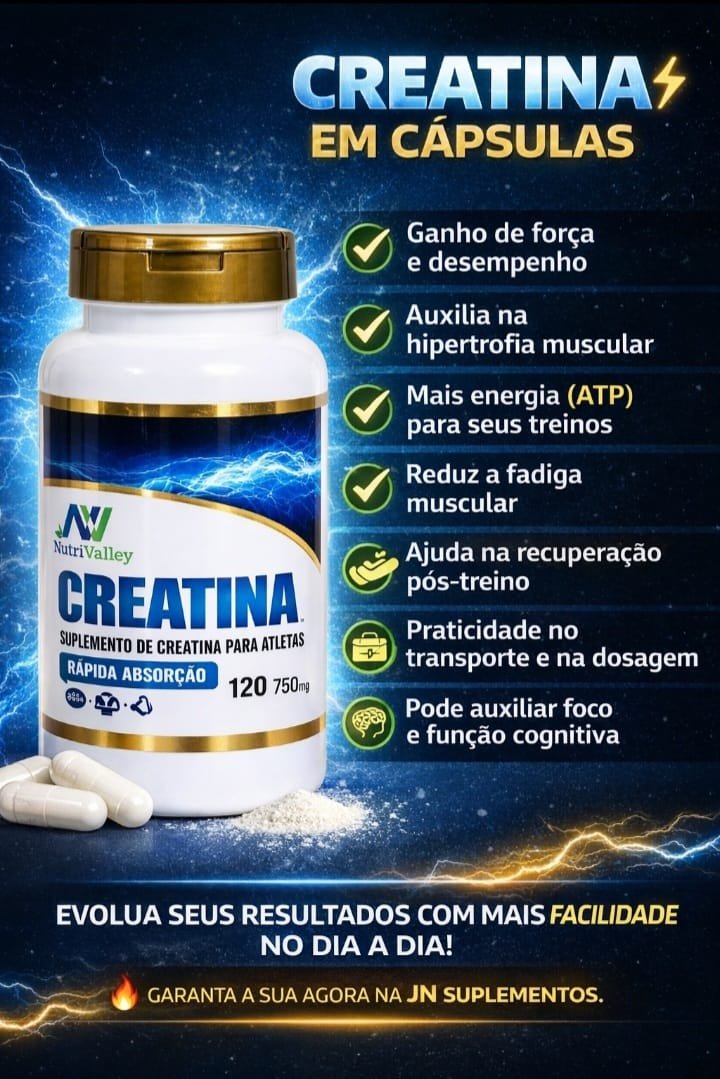 Creatina - 750 - 120 caps. - Imagem 2