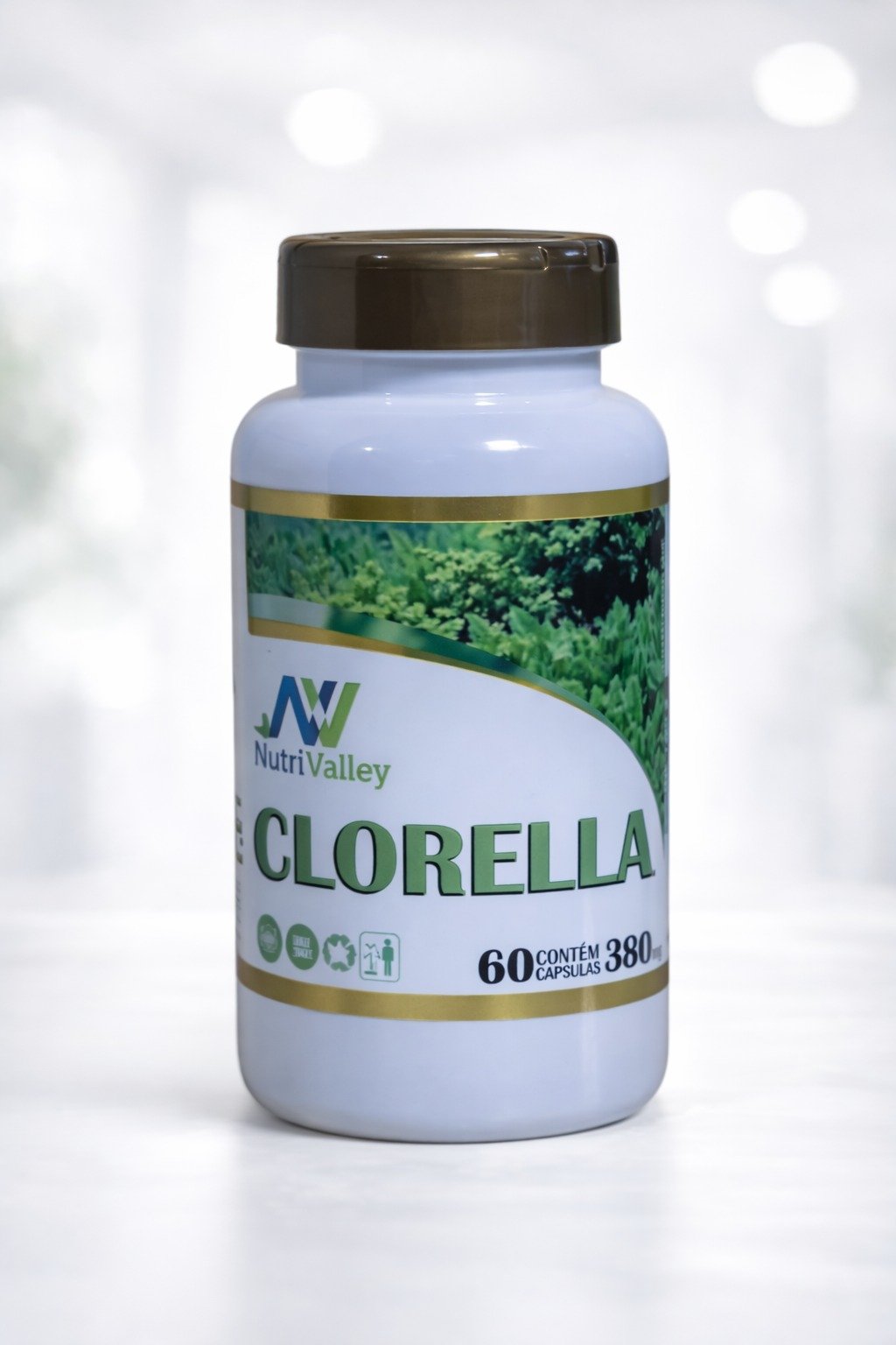 Clorela - 380mg - 60 caps.