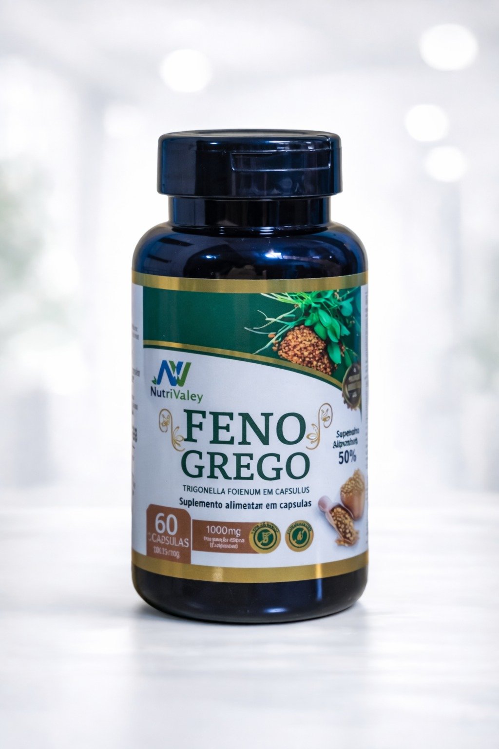 FENO GREGO + Vit. 50% Saponina 500mg 60 caps