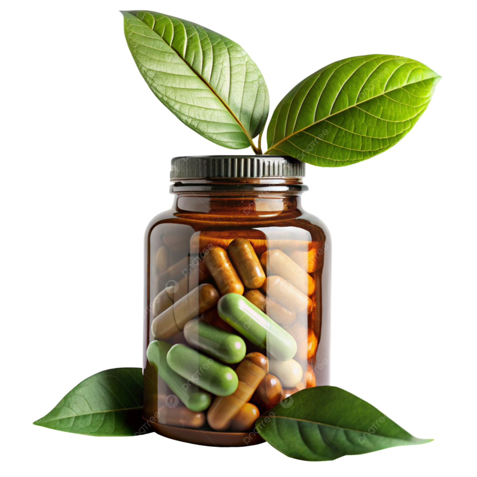pngtree-eco-friendly-pill-bottle-with-vibrant-green-leaves-png-image_19753584