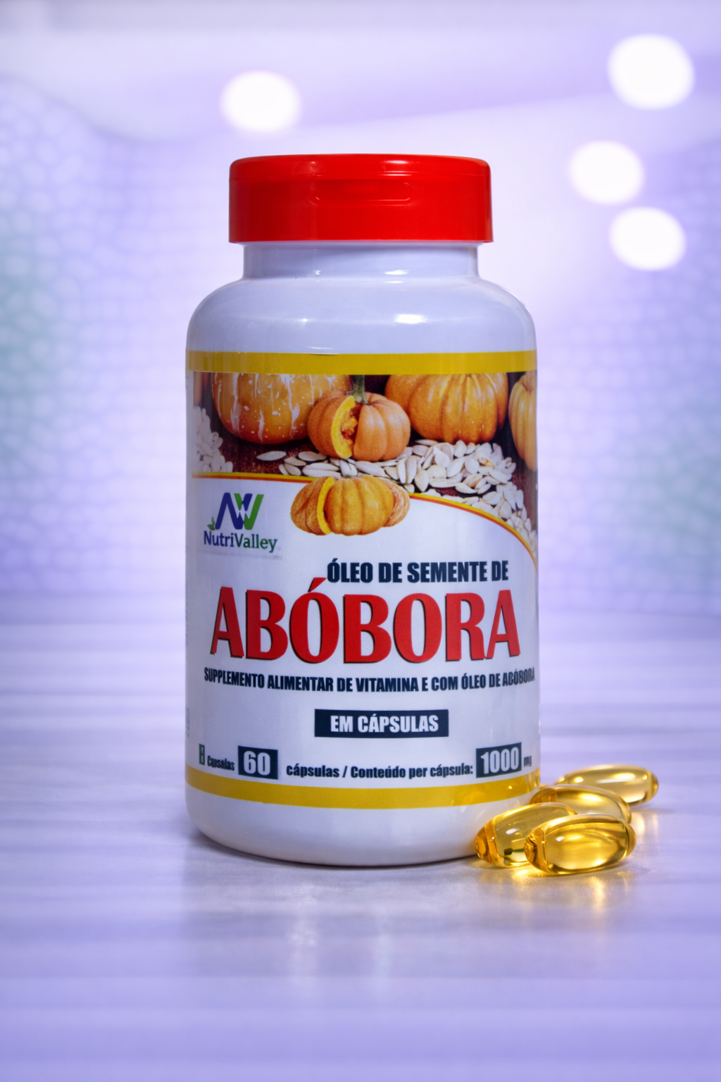 Óleo de Semente de ABOBORA - 1000mg - 60 caps