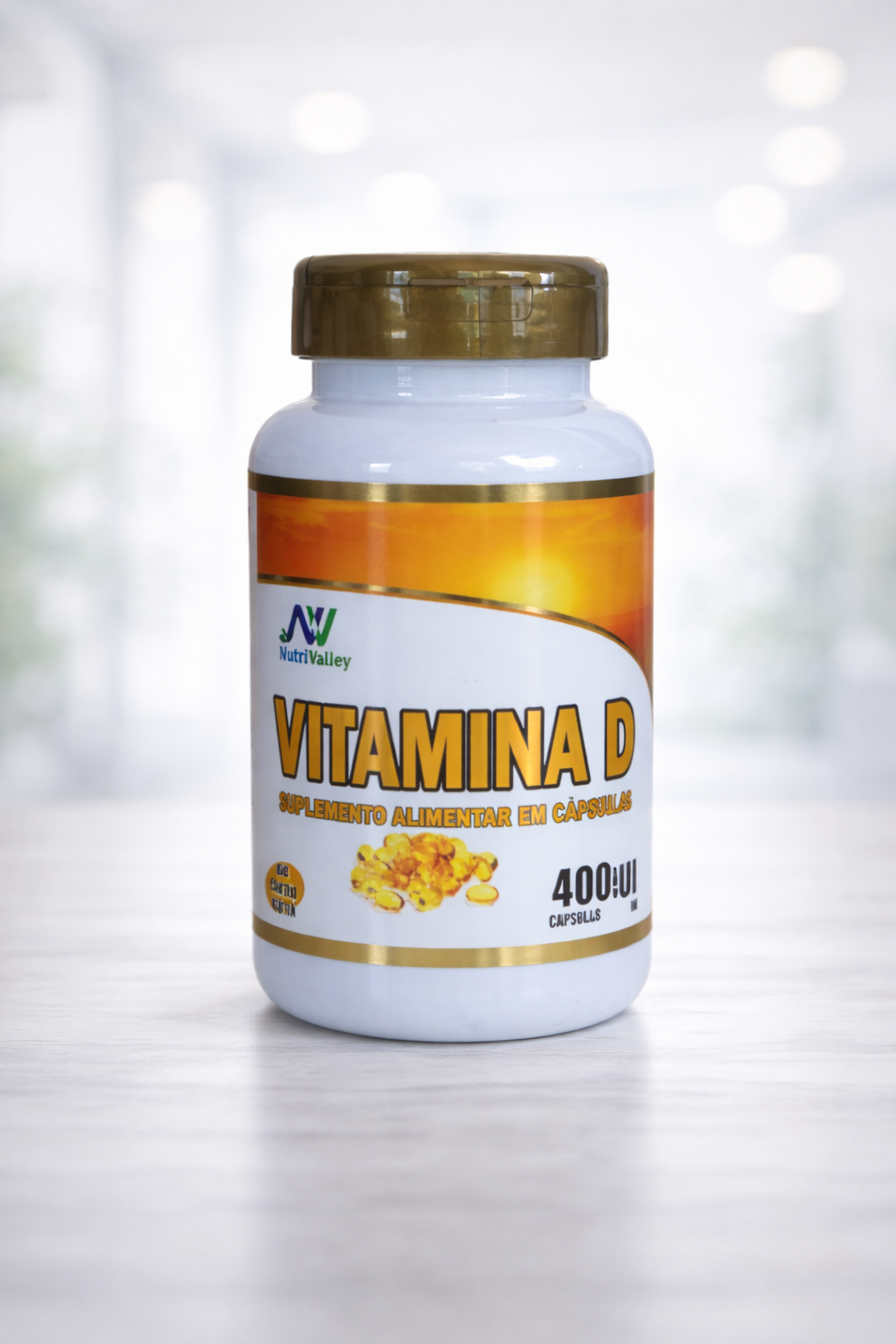 Óleo de Vitamina D - 400mg - 60 caps.