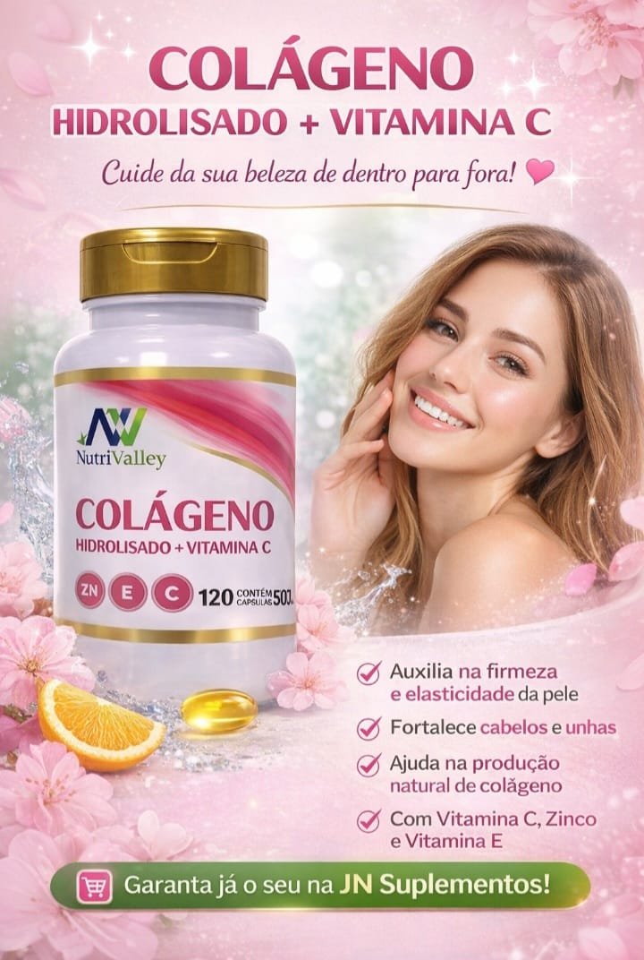 Colageno Hidrolizado + Vitamina 500mg 120 caps - Imagem 2