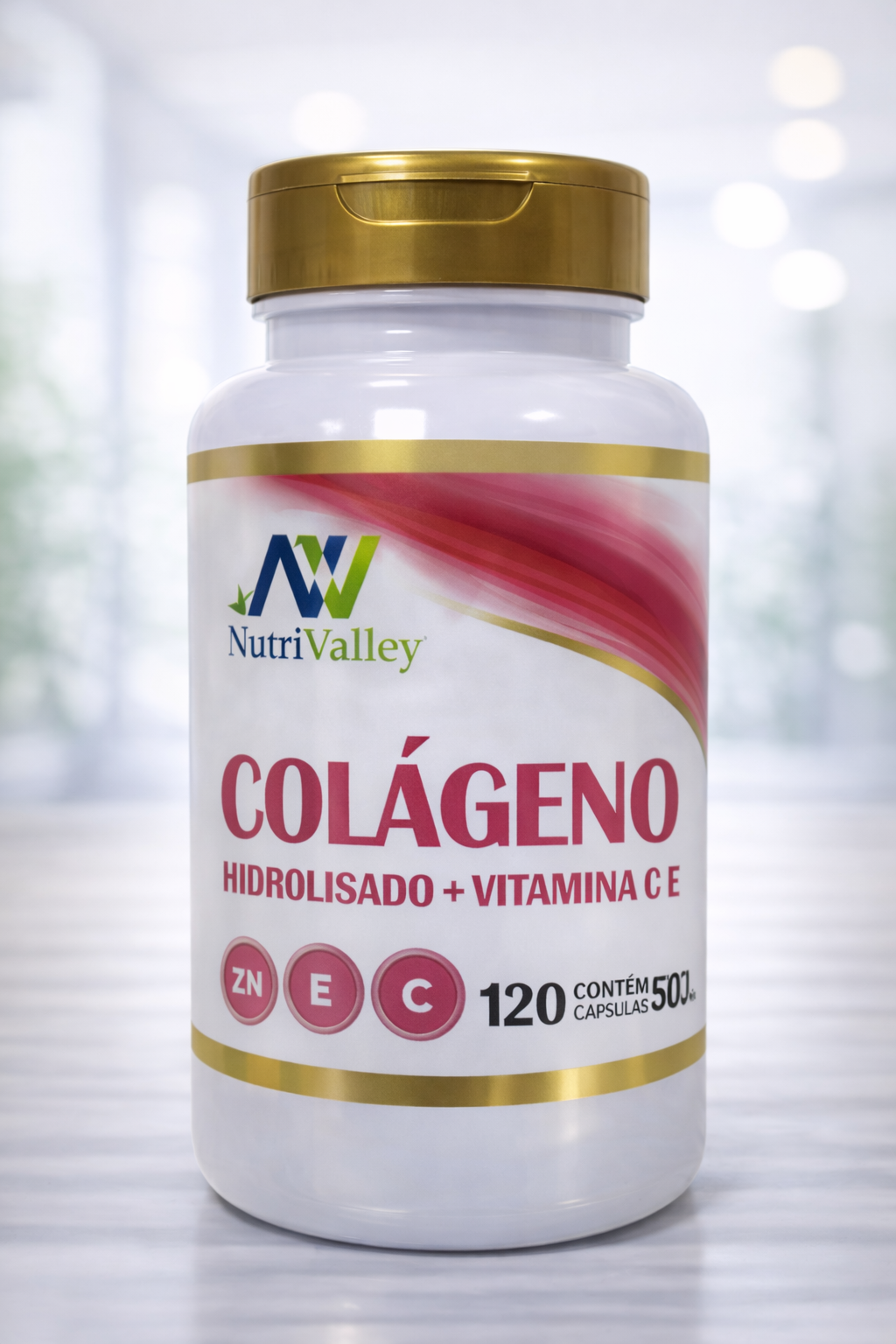 Colageno Hidrolizado + Vitamina 500mg 120 caps