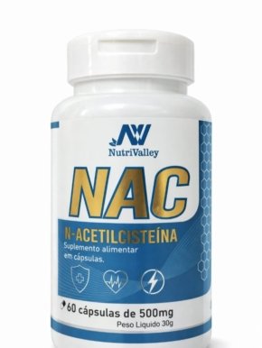 NAC 500MG 60 CAPS - NUTRIVALLEY