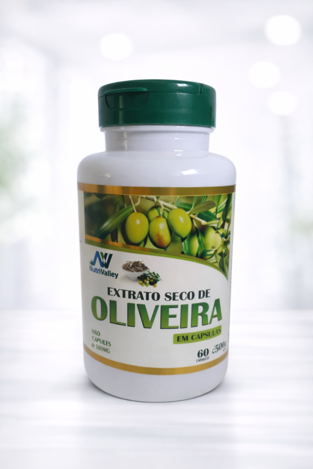 Extrato Seco Oliveira 500mg 60 capsulas